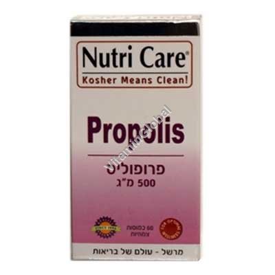 Kosher L\'Mehadrin Propolis 500 mg 60 caps - Nutri Care