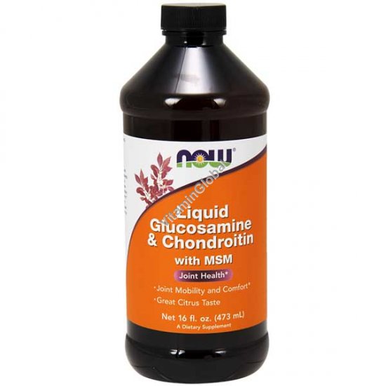 Liquid Glucosamine & Chondroitin + MSM 473ml - NOW Foods