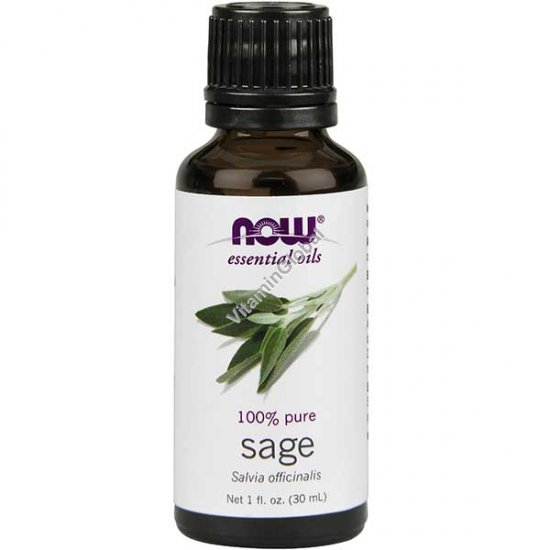 Sage Oil (Salvia Officinalis) 30ml (1 fl oz) - Now Essential Oils
