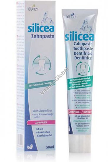 Silicea Toothpaste for maintaining healthy teeth and gums 50ml - Hubner