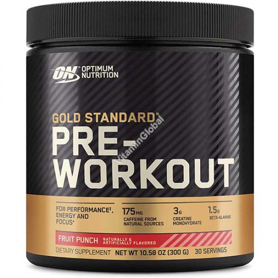 Gold Standard Pre-Workout Fruit Punch 300g - Optimum Nutrition