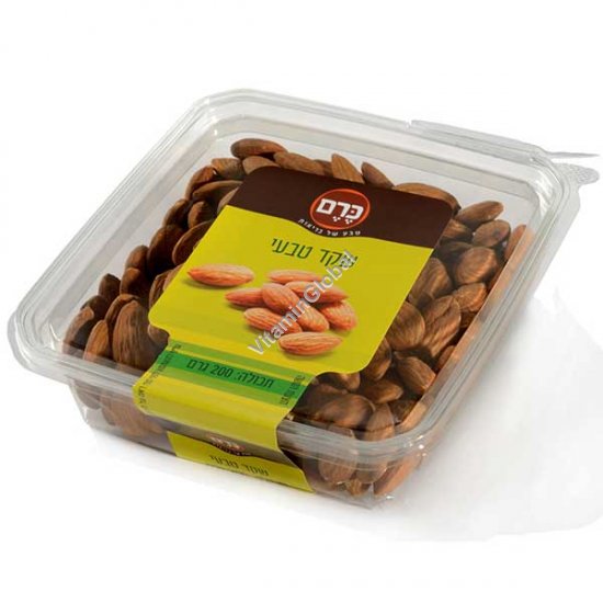 Raw, Whole, Shelled Almonds, Kosher Badatz, 200g (7.05 oz) - Kerem
