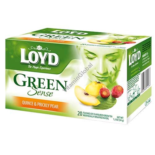 Green Tea with Quince and Prickly Pear 20 tea bags - Loyd