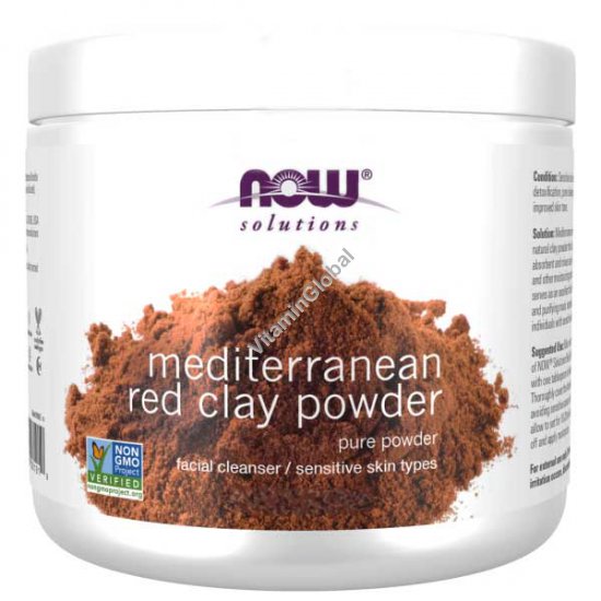 Mediterranean Red Clay Powder 170g (6 oz)- Now Foods