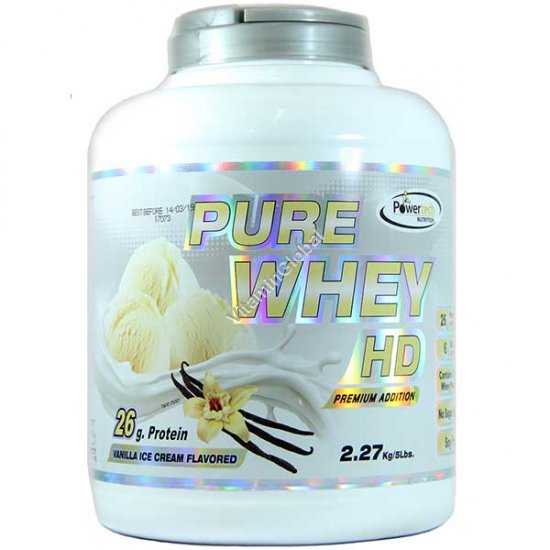 Kosher Badatz Pure Whey HD Protein Vanilla Ice Cream 2kg (4.41 LB.) - PowerTech Nutrition
