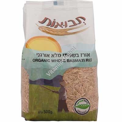 Organic Whole Basmati Rice 500g - Tvuot