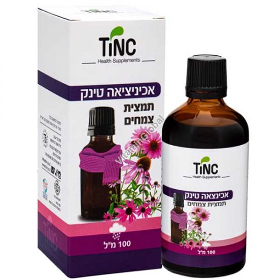 Echinacea Extract (3 Kinds), Kosher Badatz, 100 ml (3.38 oz) - Tinctura Tech