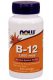 B-12 1000 mcg with Folic Acid 250 Lozenges - NOW Foods