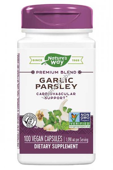 Garlic Parsley 545mg 100 Vegetarian Capsules - Nature\'s Way