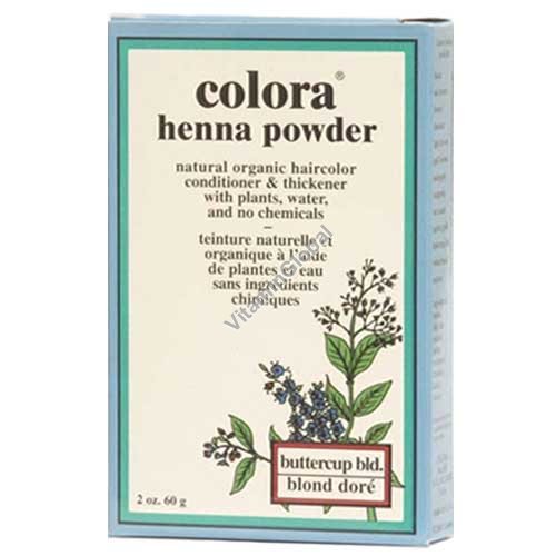 Henna Powder Buttercup Blonde 60g (2 oz.) - Colora