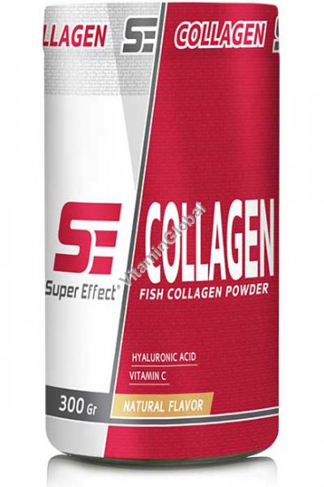 Fish Collagen Peptides with Hyaluronic Acid and Vitamin C 300g - Super Effect