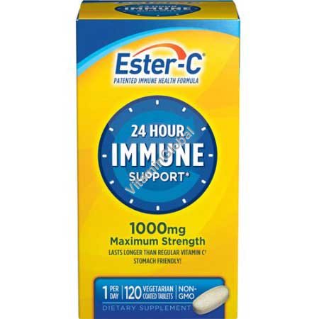 Ester-C 24 Hour Immune Support 1000 mg 120 coated tablets - NatureSmart