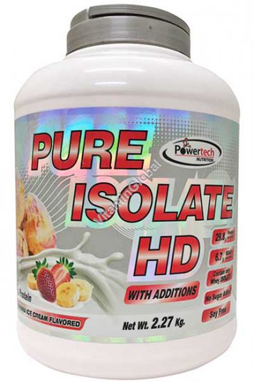Kosher Pure Isolate HD Protein Strawberry-Banana Ice Cream 2.27kg (5 LB.) - PowerTech Nutrition
