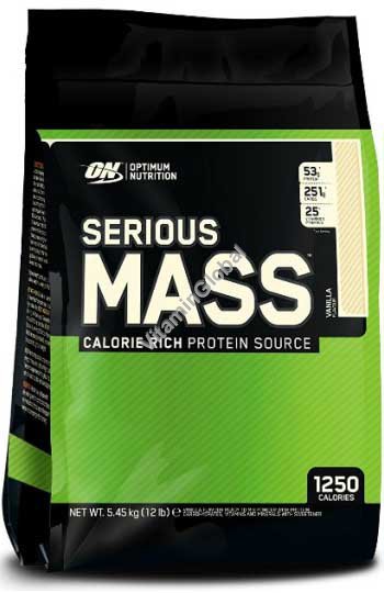 Serious Mass Weight Gainer Vanilla 5.45kg (12 lb)- Optimum Nutrition