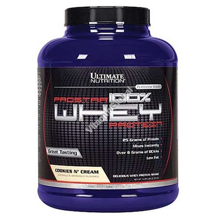 Prostar Whey Protein Cookies N\' Cream 2.39kg (5.28 LBS) - Ultimate Nutrition