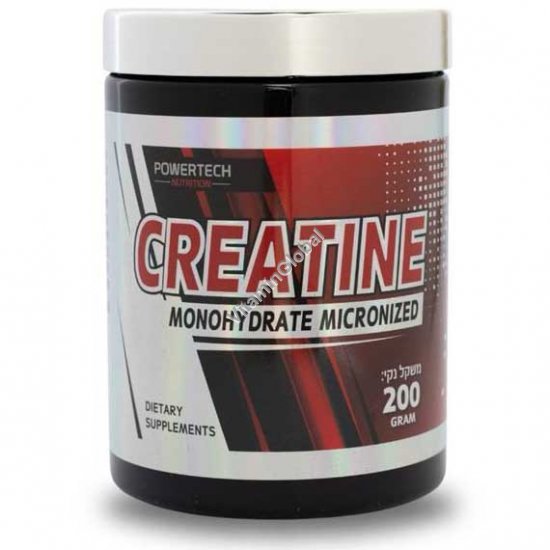 Kosher Badatz Micronized Creatine Monohydrate Powder 200g ( 7.05 oz) - PowerTech