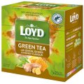 Green Tea with Lemon, Ginger and Honey Flavor 20 pyramid tea bags - Loyd
