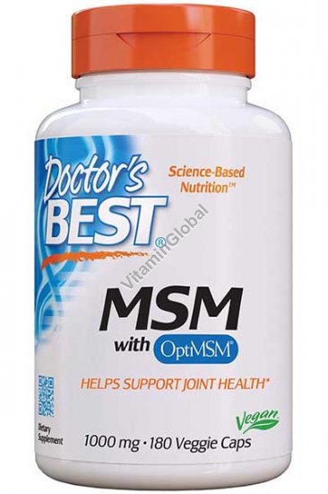 Best MSM 1000 mg Helps Support Joint Health 180 Capsules - Doctor\'s Best