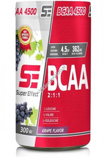 Kosher BCAA 4500 Powder Grape Flavor 300g - Super Effect