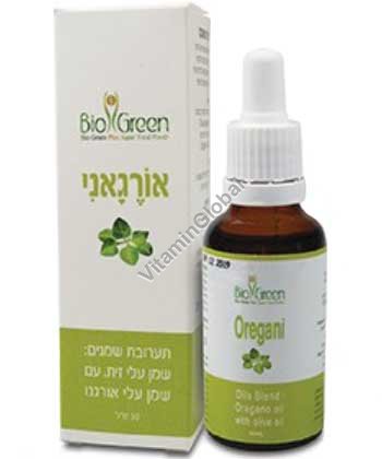 Organic Oregano Oil & Organic Olive Oil 30 ml - Bio Green