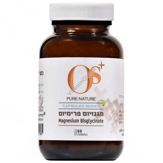 Magnesium Bisglycinate 625 mg, Kosher Badatz, 60 capsules - OS