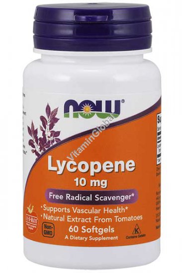 Lycopene 10 mg 60 Softgels - Now Foods