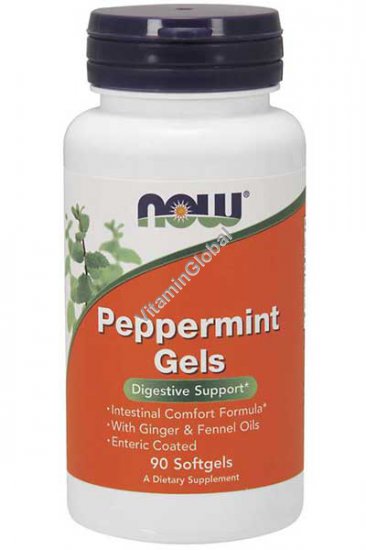 Peppermint Gels 90 softgels - NOW Foods
