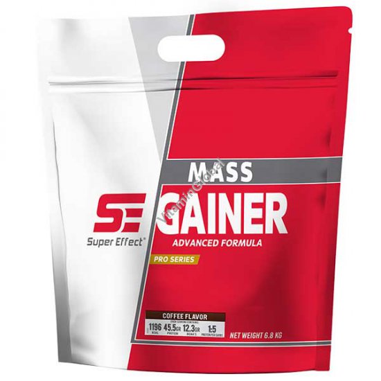 Kosher Mass Gainer - Advanced Mass Gain Formula, Coffee Flavour 6800g - Super Effect