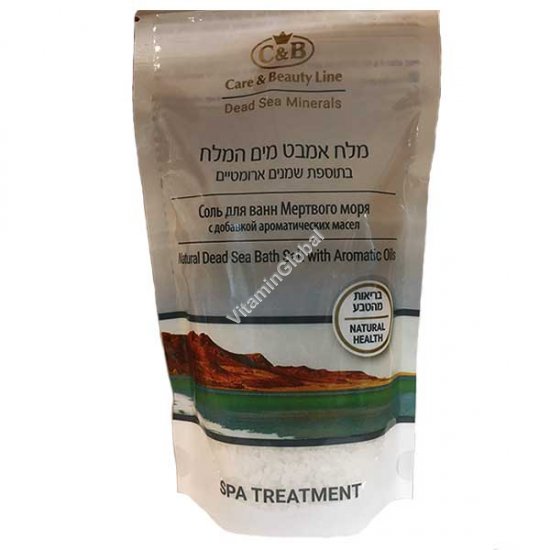 Dead Sea Bath Salt with Aromatic Oils 500g (17.64 oz) - Care and Beauty Line