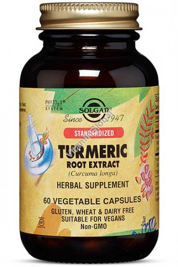 Standardized Turmeric Root Extract 60 capsules - Solgar