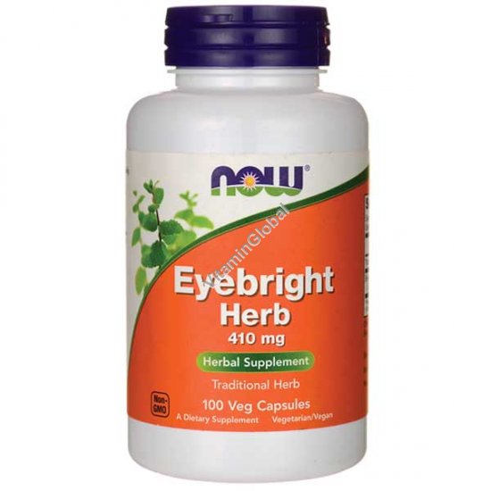 Eyebright 410mg 100 Veg Capsules - Now Foods