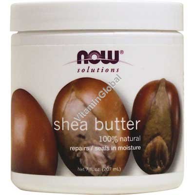 Natural Shea Butter 207ml - NOW Foods