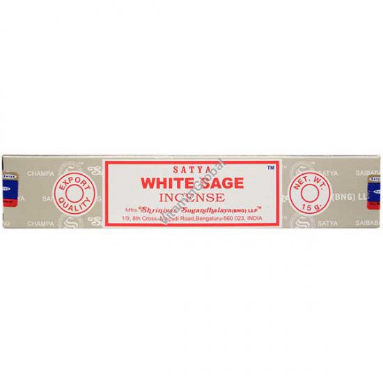 White Sage Hand-Rolled Incense Sticks 15 g - Satya