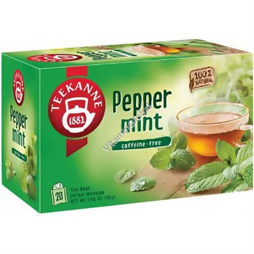 Peppermint Herbal Infusion 20 tea bags - Pompadour