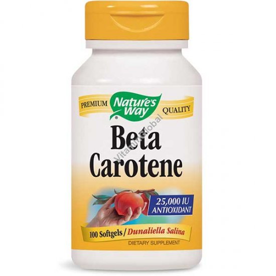 Beta Carotene 25000 IU 100 softgels - Nature\'s Way