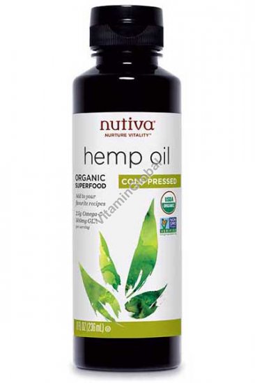 Organic Cold Pressed Hemp Oil 236ml - Nutiva
