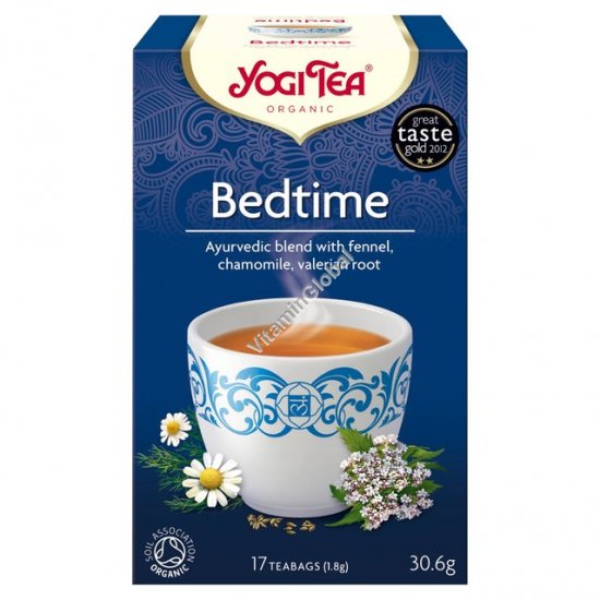 Bedtime - Organic Blend with Fennel, Chamomile Flowers, Valerian Root 17 teabags - Yogi Tea