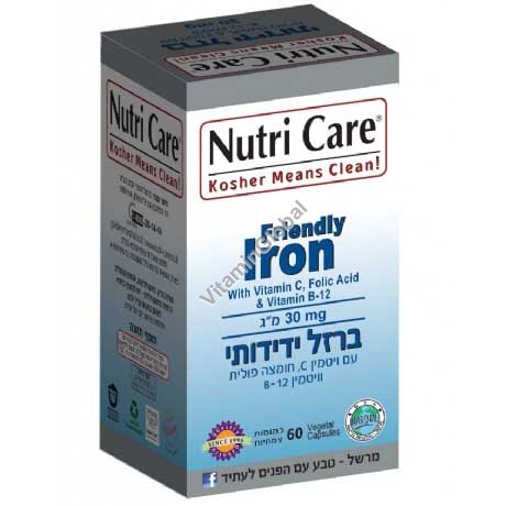 Kosher Badatz Friendly Iron 60 capsules - Nutri Care