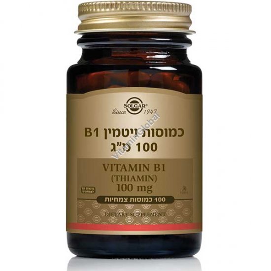 Vitamin B1 100 mg 100 capsules - Solgar