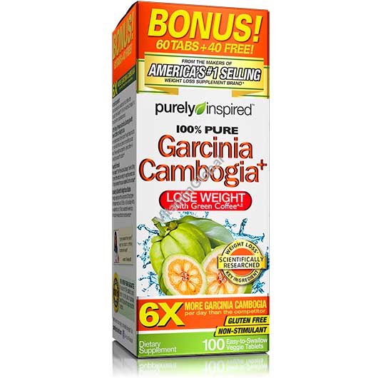 Garcinia Cambogia with Green Coffee for Weight Loss 100 tablets - Purely Inspired