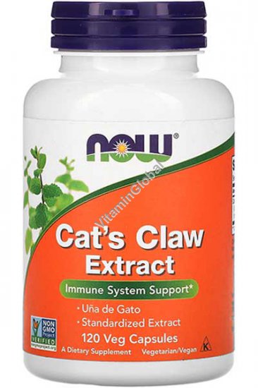 Standardized Cat\'s Claw Extract 120 Veg Capsules -Now Foods