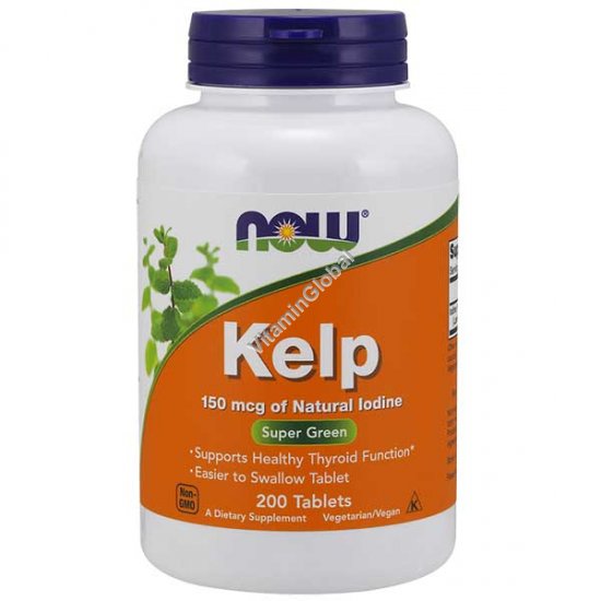 Kelp 150 mcg 200 tablets - NOW Foods