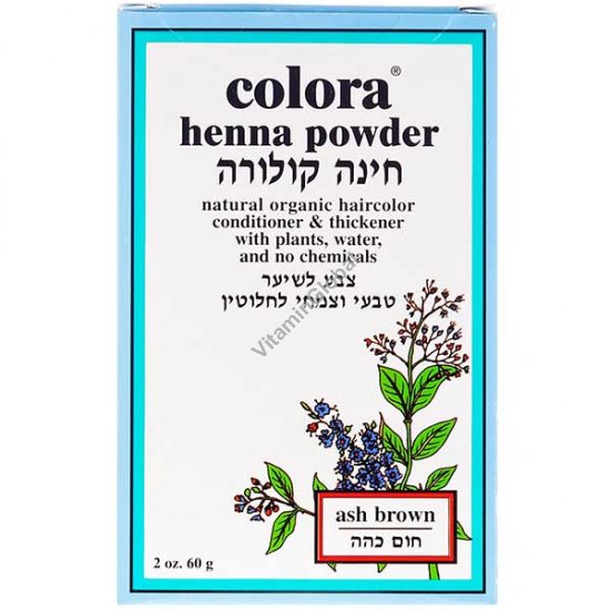 Henna Powder Ash Brown 60g (2 oz.) - Colora