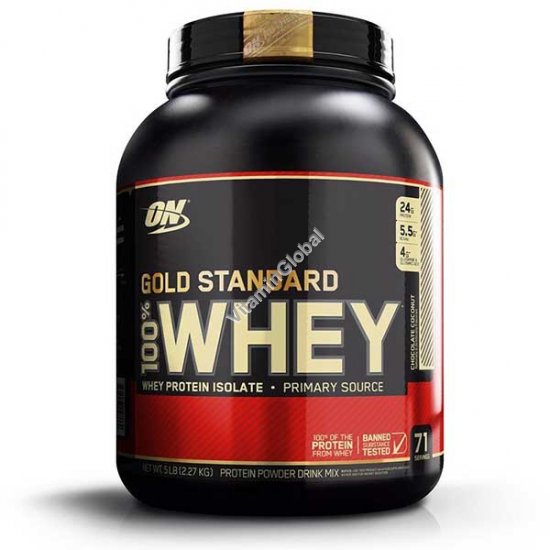 Gold Standard - 100% Whey Protein Chocolate Coconut 2.270g - Optimum Nutrition