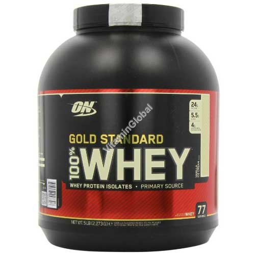 Gold Standard - 100% Whey Protein Vanilla Ice Cream 2.270g - Optimum Nutrition
