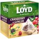 Cranberry & Ginger Herbal-Fruit Tea 20 pyramid tea bags - Loyd