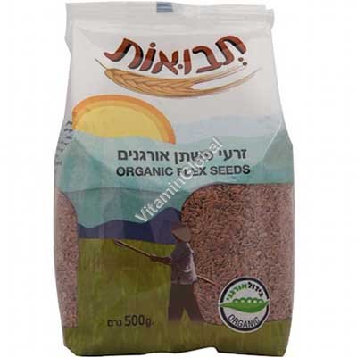 Organic Flax Seeds 500g - Tvuot