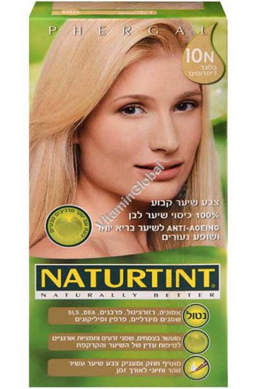 Permanent Hair Color 10N Light Dawn Blonde - Naturtint