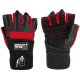 Dallas Wrist Wrap Gloves Black / Red (L) - Gorilla Wear