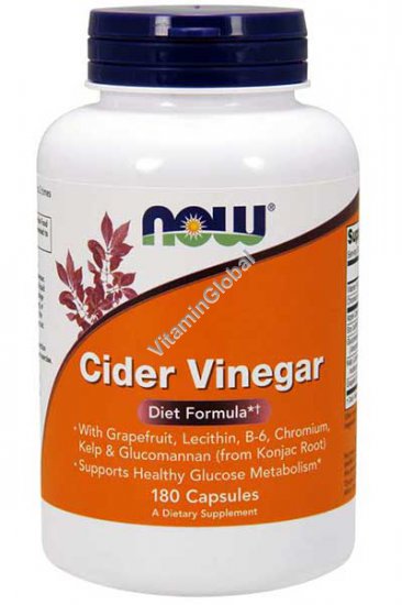 Cider Vinegar (Diet Formula) 180 capsules - NOW Foods